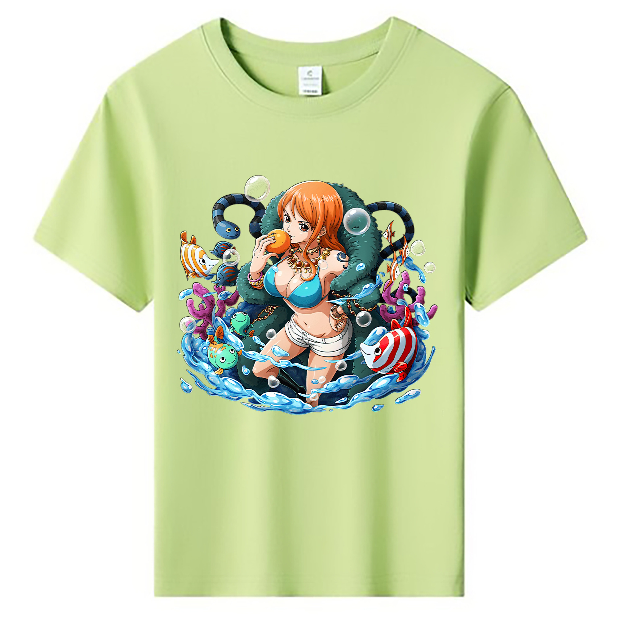 ワンピース ナミ ONE PIECE Nami 綿100％キッズTシャツ（フロントプリント）